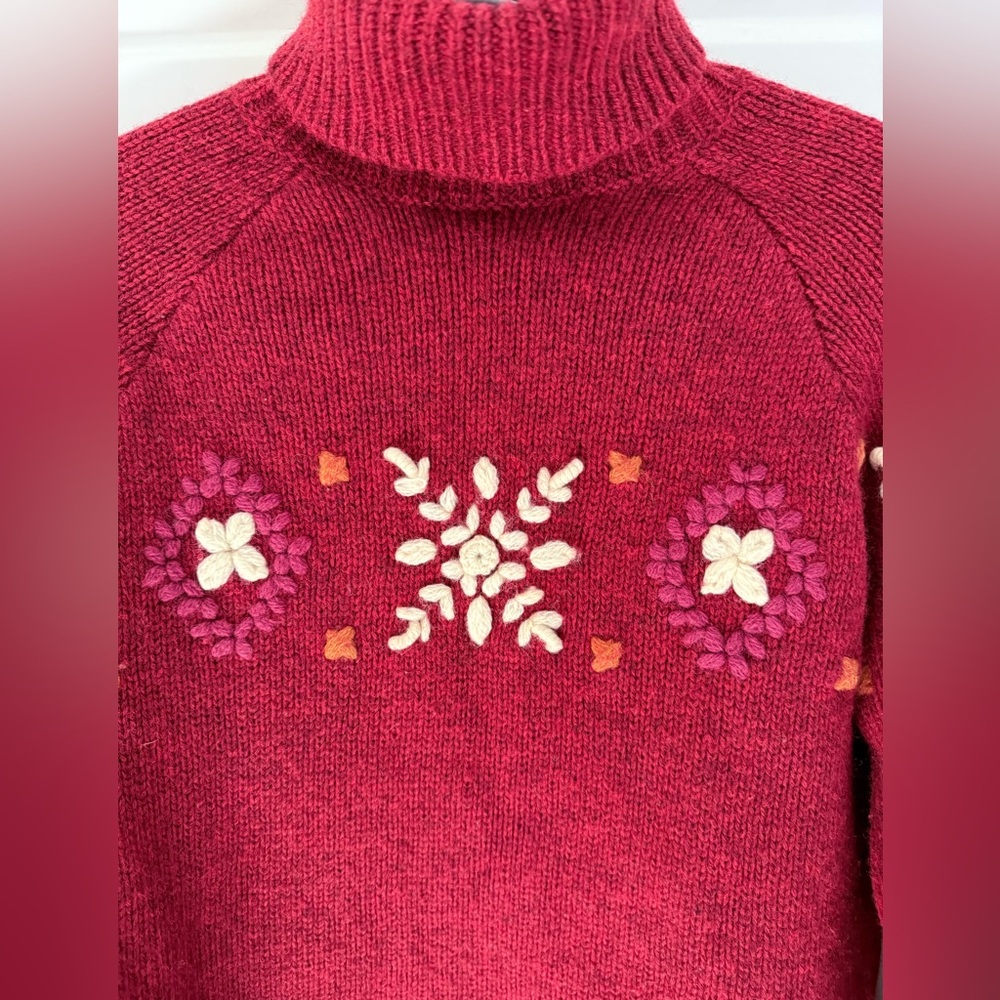 Vintage Tristan & Iseut Wool Turtleneck Sweater - Picture 2 of 4